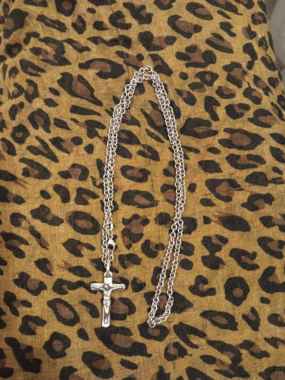 James Avery Silver Crucifix Pendant Necklace - Men Jewelry